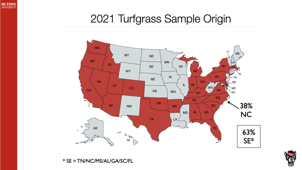 2021 turfgrass sample origin