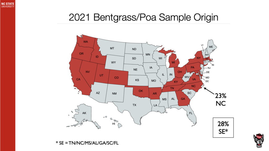 2021 creeping bentgrass and annual bluegrass sample origin